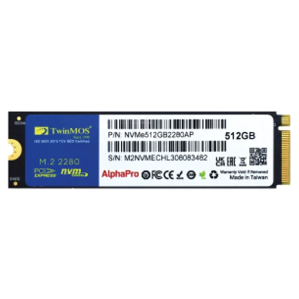 Twinmos Alphapro Nvme512gb2280ap Pcı-Express 3.0 512 GB M.2 SSD - Görsel 6