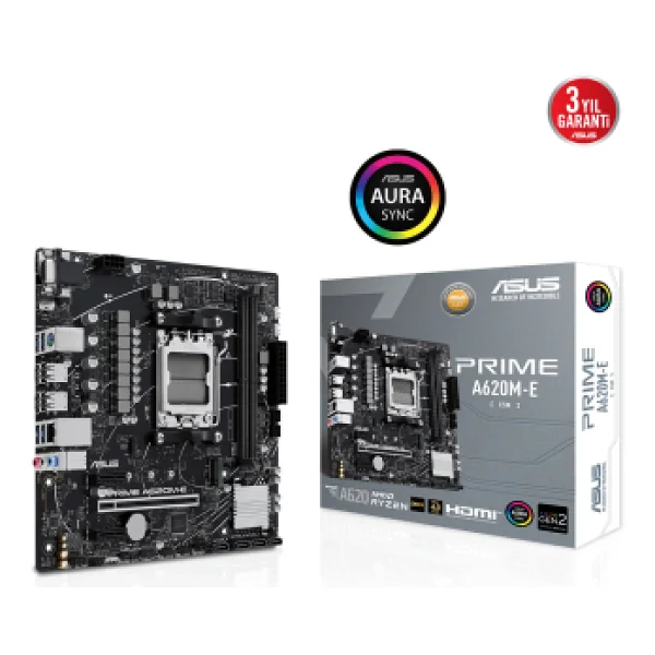 Asus Prime A620m-E Csm AMD Am5 DDR5 Micro Atx Anakart - Görsel 10