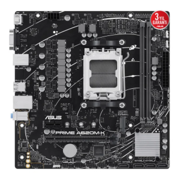 Asus Prime A620m-K AMD Am5 DDR5 Micro Atx Anakart - Görsel 9