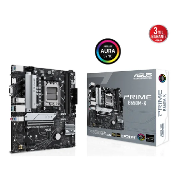 Asus Prime B650m-K AMD Am5 DDR5 Micro Atx Anakart - Görsel 10