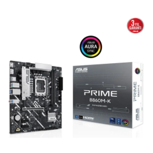 Asus Prime B860m-K Intel Lga1851 DDR5 Micro Atx Anakart - Görsel 9