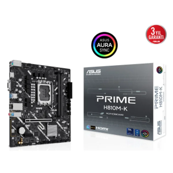 Asus Prime H810m-K Intel Lga1851 DDR5 Micro Atx Anakart - Görsel 10