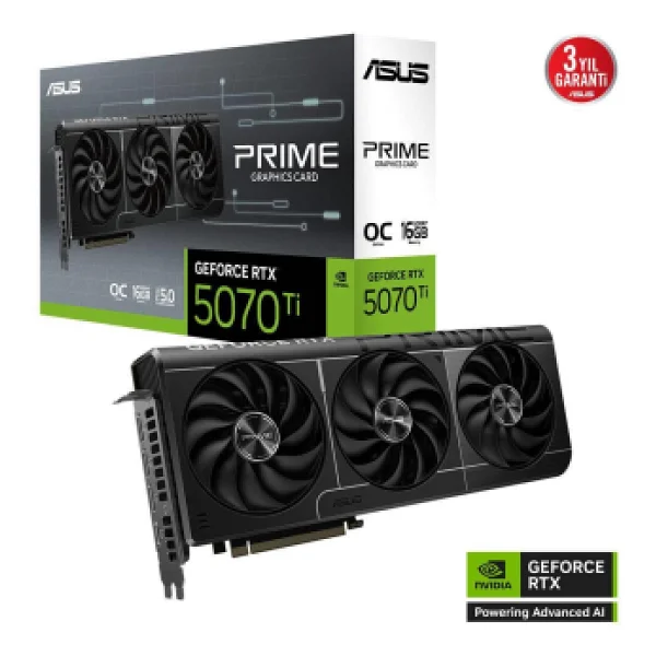 Asus Prıme-Rtx5070tı-O16g Rtx5070tı 16gb Gddr7 256bit 3xdp/1xhdmı - Görsel 10