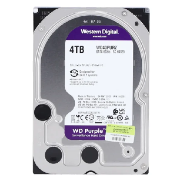 Western Digital Purple Wd43purz Sata 3.0 5400 Rpm 3.5" 4 TB Harddisk - Görsel 6