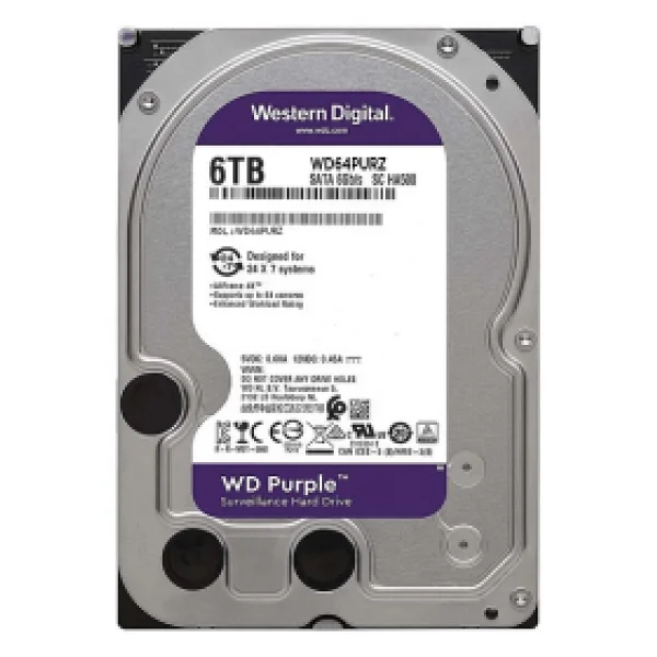 Western Digital Purple Wd64purz Sata 3.0 5400 Rpm 3.5" 6 TB Harddisk - Görsel 7