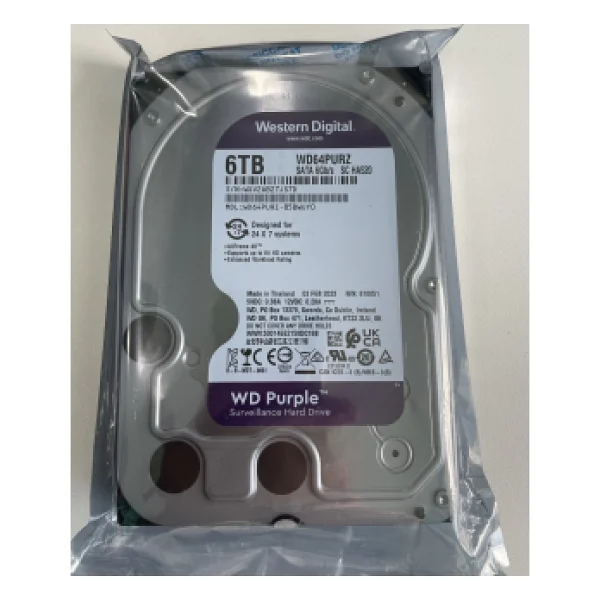 Western Digital Purple Wd64purz Sata 3.0 5400 Rpm 3.5" 6 TB Harddisk - Görsel 5