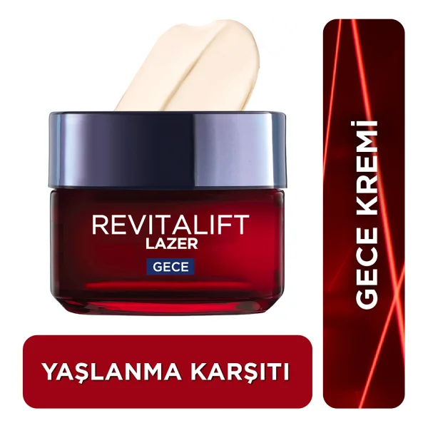 L'oreal Paris Revitalift Lazer X3 50 Ml Yaşlanma Karşıtı Gece Kremi - Görsel 2