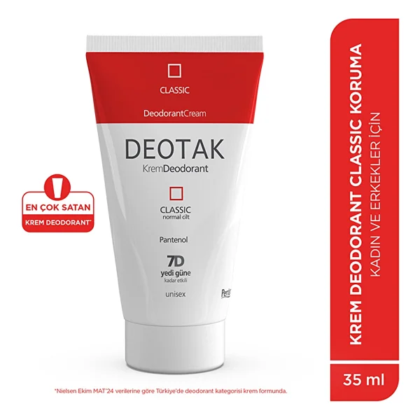 Deotak Classic Normal Cilt 35 Ml Krem Deodorant - Görsel 6