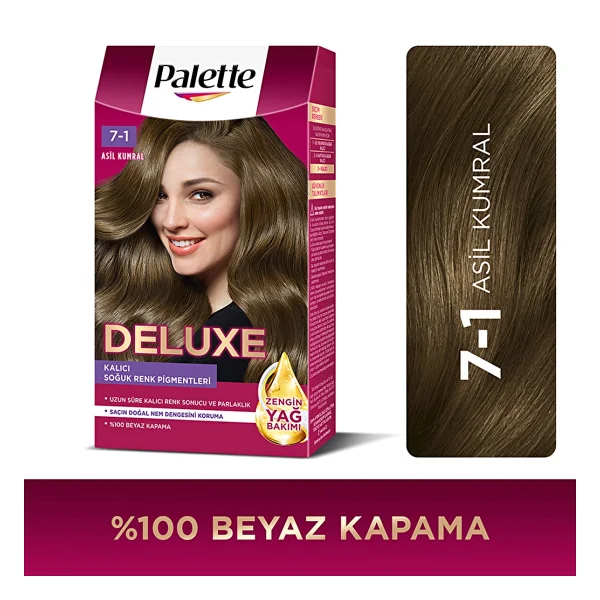 Palette Deluxe 7.1 Asil Kumral Saç Boyası - Görsel 4