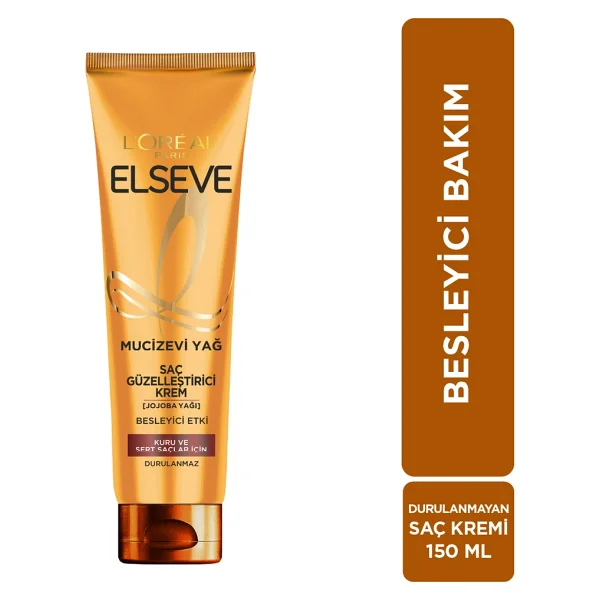 L'oreal Paris Elseve Mucizevi Yağ Kuru Ve Sert Saçlar İçin 150 Ml Saç Güzelleştirici Krem - Görsel 2