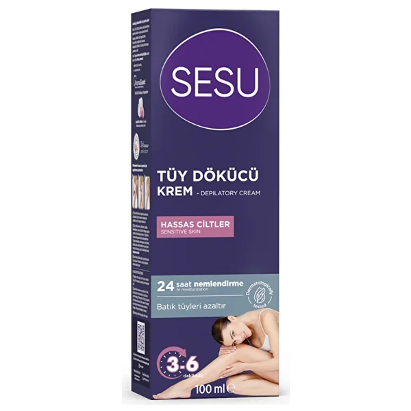 Sesu Tüy Dökücü Krem Hassas Ciltler 100 Ml - Görsel 2