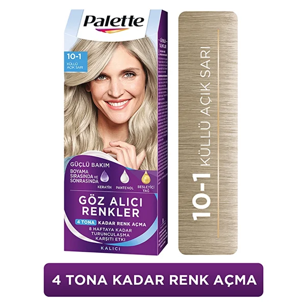 Palette Göz Alıcı Renkler 10.1 Küllü Açık Sarı Saç Boyası - Görsel 2