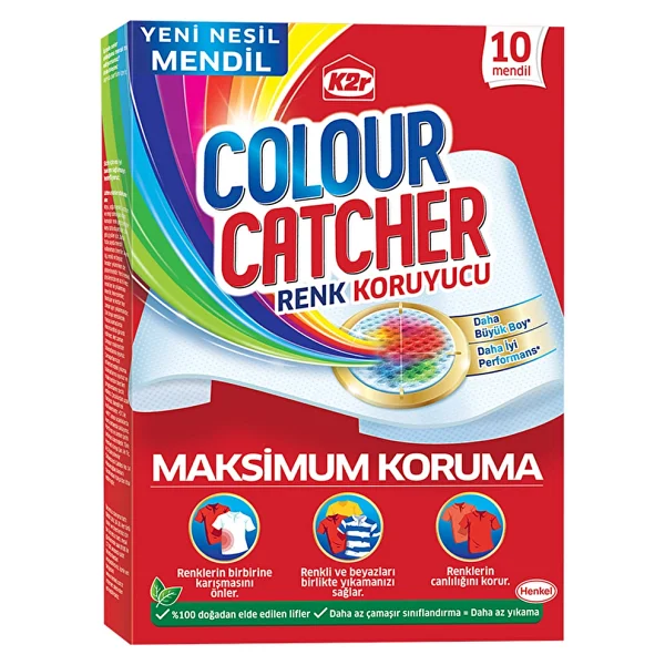 K2r Colour Catcher Renk Koruyucu Mendil 10'lu - Görsel 5