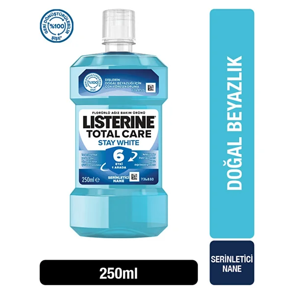 Listerine Stay White 250 Ml Gargara - Görsel 2
