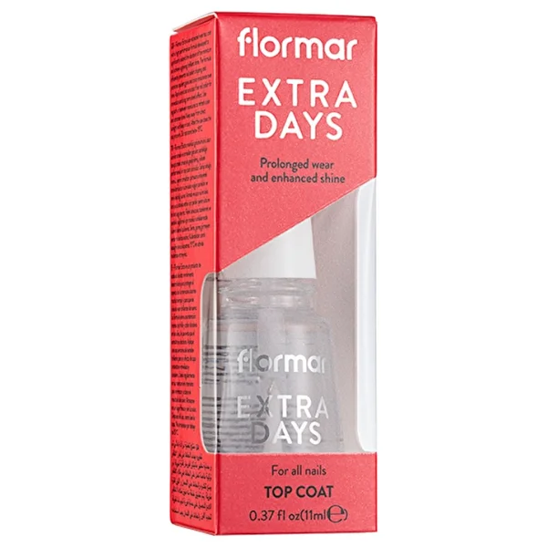 Flormar Extra Days Top Coat Oje Koruyucu Cila 11 Ml - Görsel 4