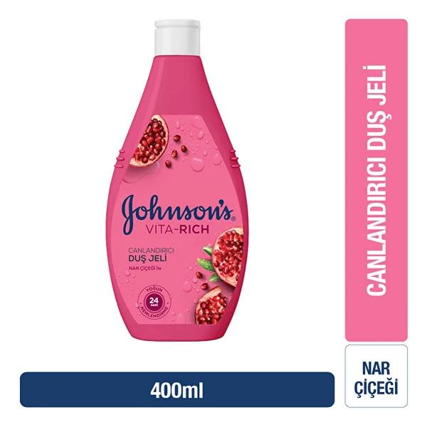 Johnson's Vita-Rich Nar Çiçeği Duş Jeli 400 Ml - Görsel 3