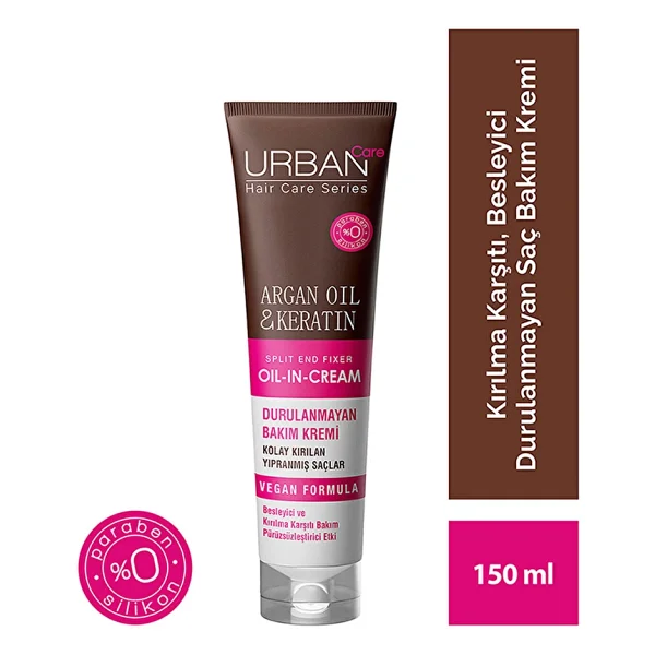 Urban Care Argan Oil & Keratin 150 Ml Durulanmayan Saç Kremi - Görsel 6