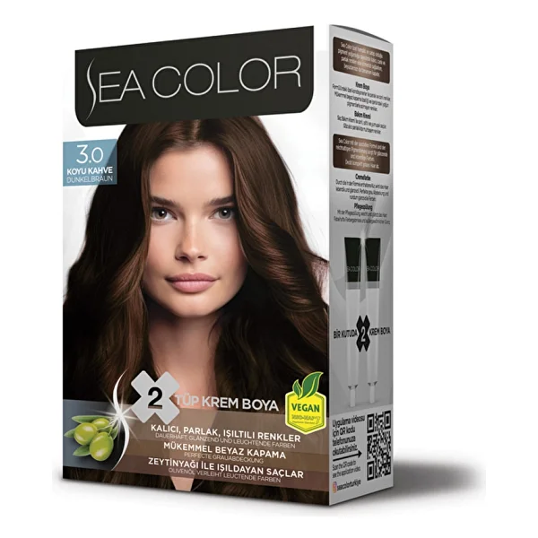 Sea Color 3.0 Koyu Kahve Saç Boyası - Görsel 2