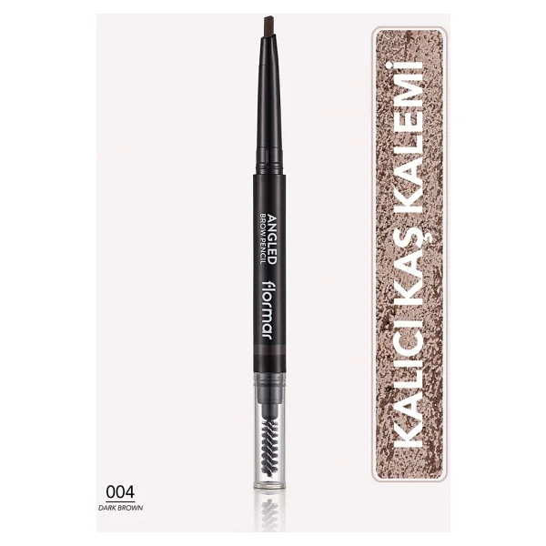 Flormar Angled Brow Pencil 04 Dark Brown Kaş Kalemi - Görsel 5