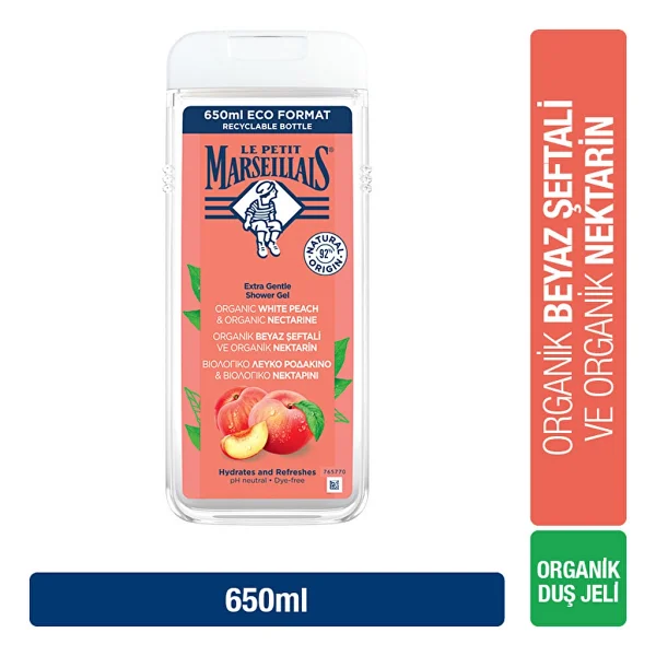 Le Petit Marseillais Beyaz Şeftali Ve Nektarin Duş Jeli 650 Ml - Görsel 2