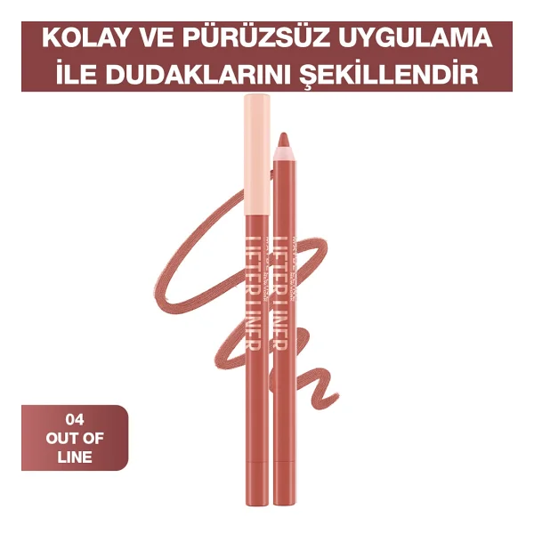 Maybelline New York Lifter Liner 004 Out Of Line Dudak Kalemi - Görsel 2