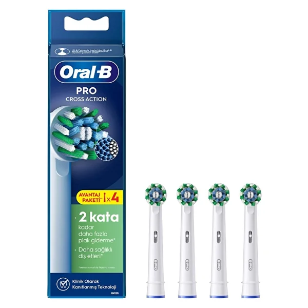 Oral-B Cross Action X-Filament Şarjlı Diş Fırçası Yedek Başlığı 4'lü - Görsel 2