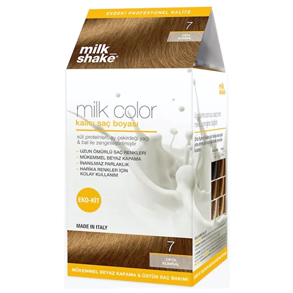 Milk Shake Milk Color Kalıcı 7 Orta Kumral Saç Boyası - Görsel 2