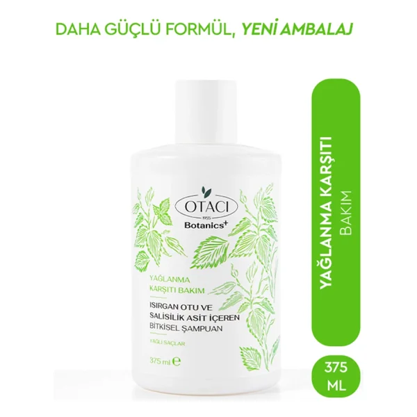 Otacı Botanics+ Isırgan Otu Ve Salisilik Asit İçeren 375 Ml Yağlanma Karşıtı Şampuan - Görsel 2