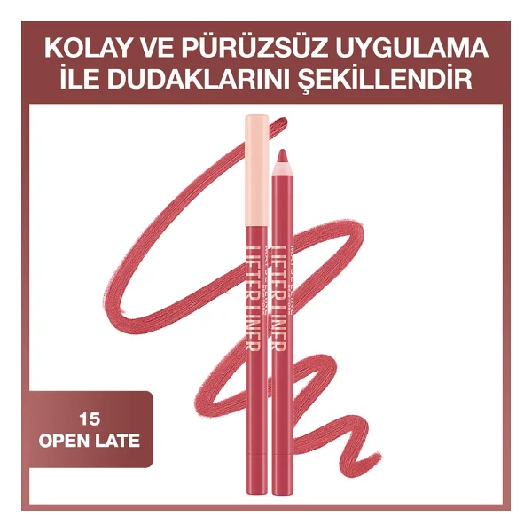 Maybelline New York Lifter Liner 015 Open Late Dudak Kalemi - Görsel 2