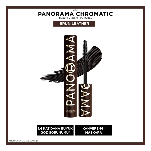 L'oreal Paris Panorama Chromatic Hacim Veren Brun Leather Maskara - Görsel 3