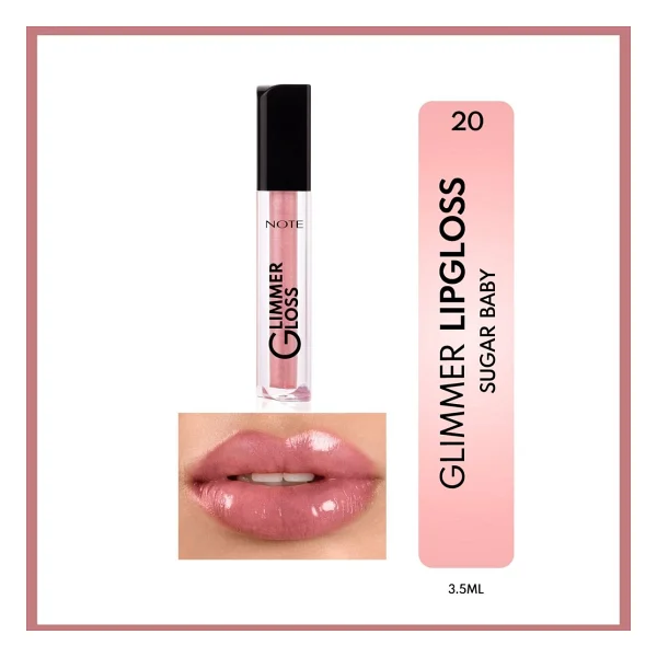Note Glimmer Gloss 20 Sugar Baby Dudak Parlatıcısı - Görsel 2