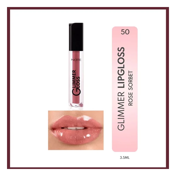 Note Glimmer Gloss 50 Rose Sorbet Dudak Parlatıcısı - Görsel 2