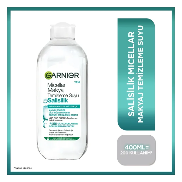 Garnier Salisilik Micellar 400 Ml Makyaj Temizleme Suyu - Görsel 2