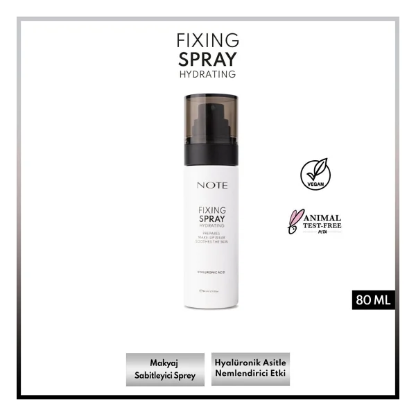 Note Hydrating Fixing 80 Ml Makyaj Sabitleyici Sprey - Görsel 2