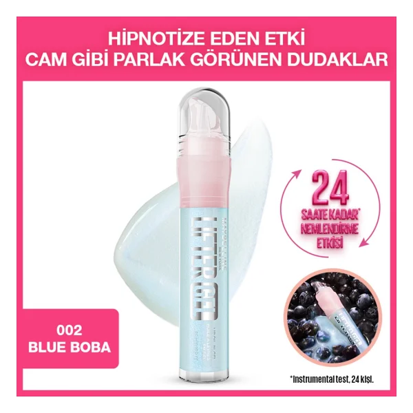 Maybelline New York Lifter Gel Blue Boba Dudak Parlatıcısı - Görsel 2