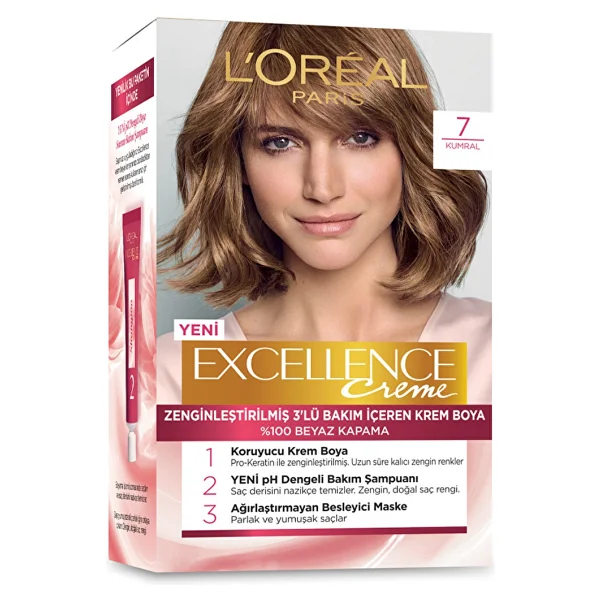 L'oreal Paris Excellence Creme 7 Kumral Saç Boyası - Görsel 2