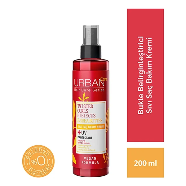 Urban Care Twisted Curls Hibiscus & Shea Butter 200 Ml Sıvı Saç Kremi - Görsel 3