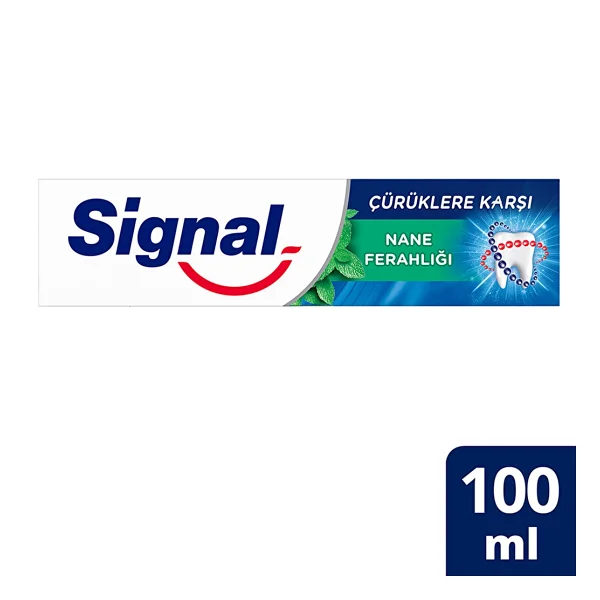 Signal Çürüklere Karşı Nane Ferahlığı 100 Ml Florürlü Diş Macunu - Görsel 2