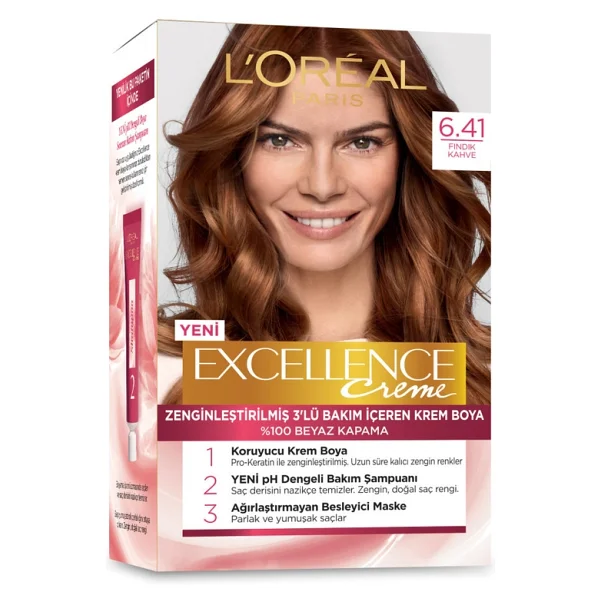 L'oreal Paris Excellence Creme 6.41 Fındık Kahvesi Saç Boyası - Görsel 2
