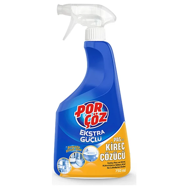 Porçöz Extra Güçlü Pas Ve Kireç Çözücü Sprey 750 Ml - Görsel 6