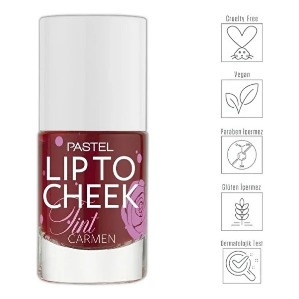 Pastel Lip To Cheek Tint Carmen Ruj Ve Allık - Görsel 6