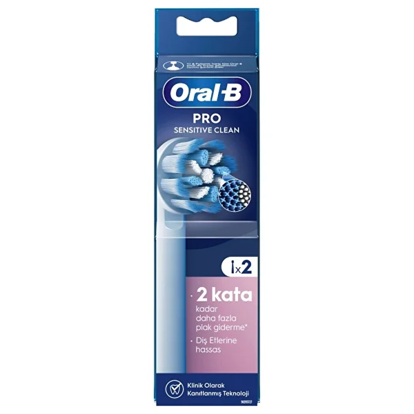 Oral-B Sensitive Clean 2'li Diş Fırçası Başlığı - Görsel 2