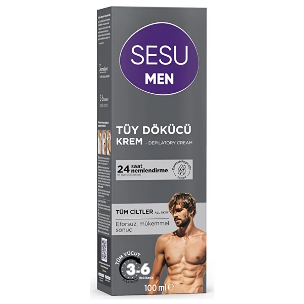 Sesu Tüy Dökücü Krem Men 100 Ml