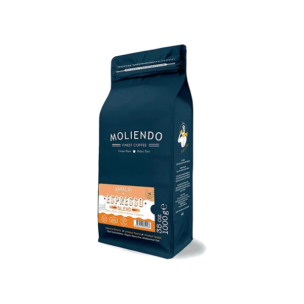 Moliendo Amalfi Espresso Blend Çekirdek Kahve 1 Kg - Görsel 7