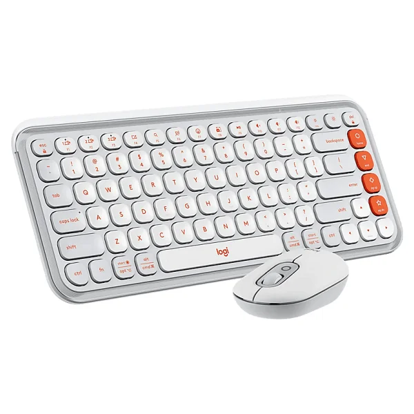 Logitech Pop Icon Combo 920-013076 Beyaz Kablosuz Klavye Mouse Seti - Görsel 6