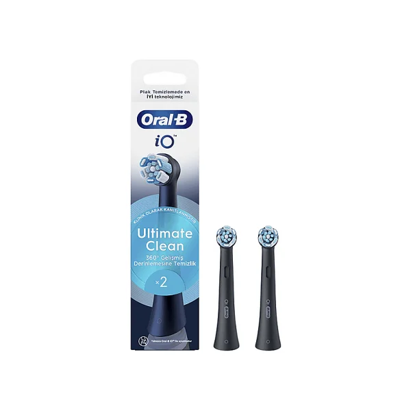 Oral-B İo Ultimate Clean Siyah 2'li Diş Fırçası Başlığı - Görsel 2