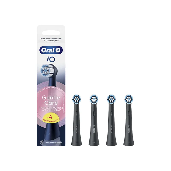 Oral-B İo Gentle Care Siyah 4'lü Diş Fırçası Başlığı - Görsel 3