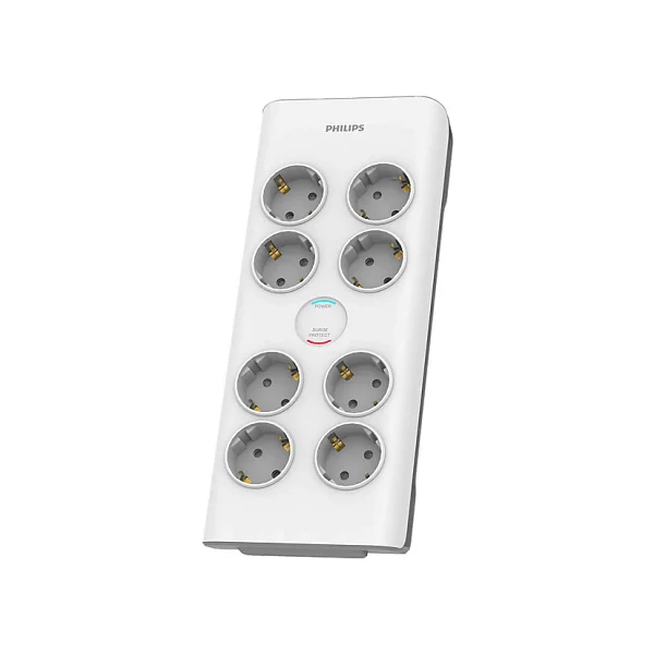 Philips Spn7080wa/62 900 Joule 2 M 8'li Akım Korumalı Priz - Görsel 3