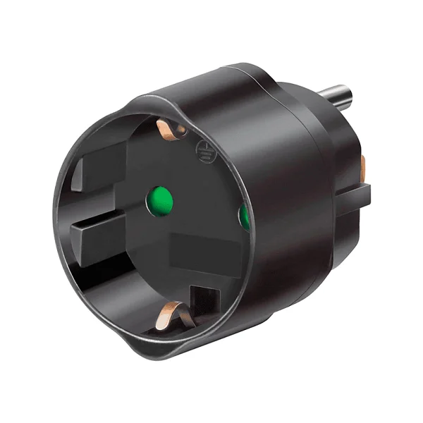 Brennenstuhl Türkiye Fiş Sistemi İtalya Uyumlu Ip20 Lisanslı Topraklı Travel Adaptör Dönüştürücü Siyah - Görsel 5