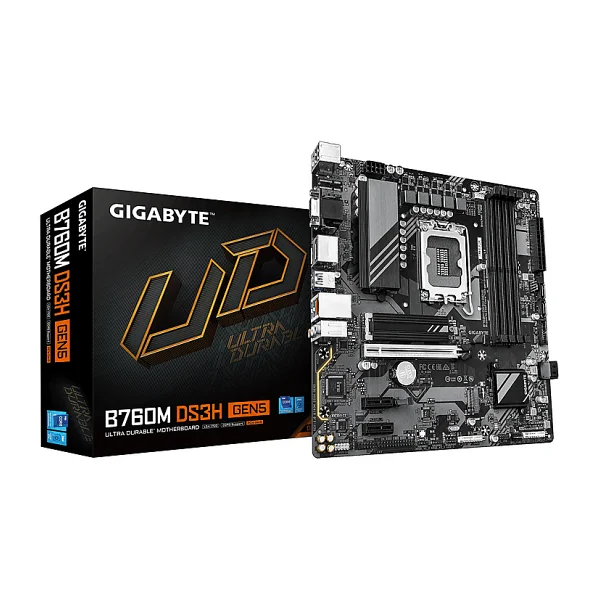 Gigabyte B760M DS3H Gen5 Intel LGA1700 DDR5 Micro ATX Anakart - Görsel 5
